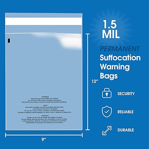 Miniatura 2 de Bolsa con aviso de peligro de asfixia