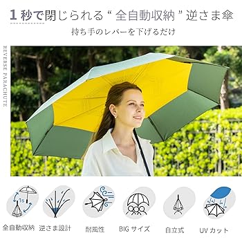 新型人気 新品 長傘 逆折り式傘 車用傘  耐風 撥水 晴雨兼用 ( Amazon | zepan 長傘 逆さ傘 全自動収納 逆折り式傘 耐風 自立傘