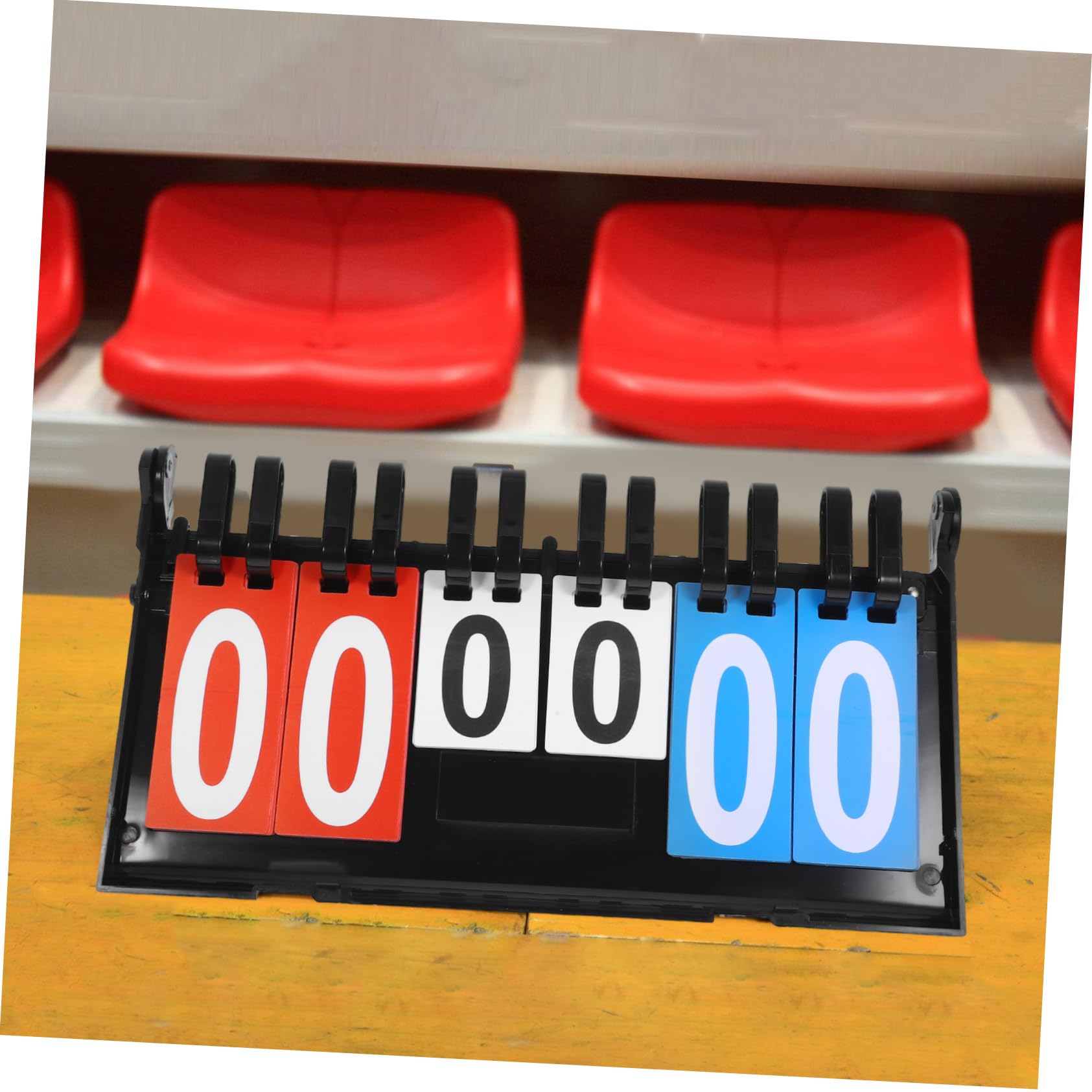 TOYANDONA Tabellone Segnapunti Ribaltabile in Plastica per Giochi Sportivi Come Basket Calcio Tennis Stampa Chiara e Resistente Facile da Girare Le Pagine