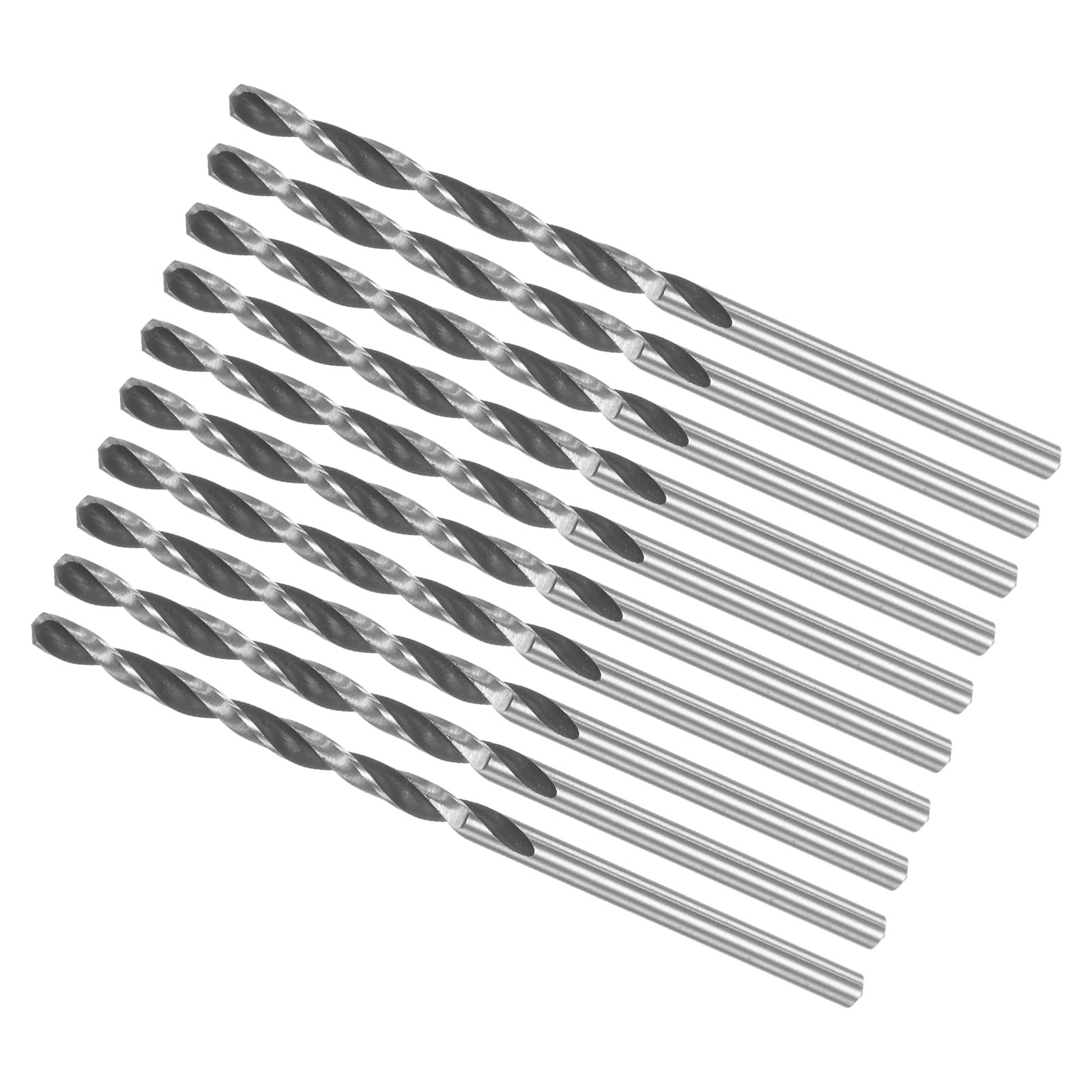 CoCud Micro Drill Bits, 2.75mm Drill Diameter 60mm Total Length, 6542 High Speed Steel Fully Ground Twist Drill Bit - (Applications: for Copper Metal Wood), 10-Pieces โ image 1