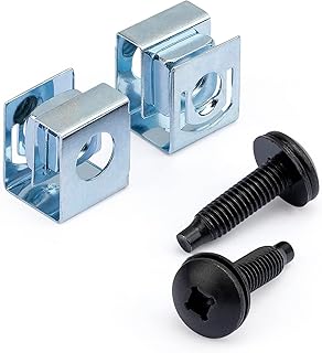 StarTech.com 10-32 Server Rack Screws - 50 Pack - Network Rack Screws and Clip Nuts for Rack Mount Server Cabinet or Enclosure (CLPSCRW1032)