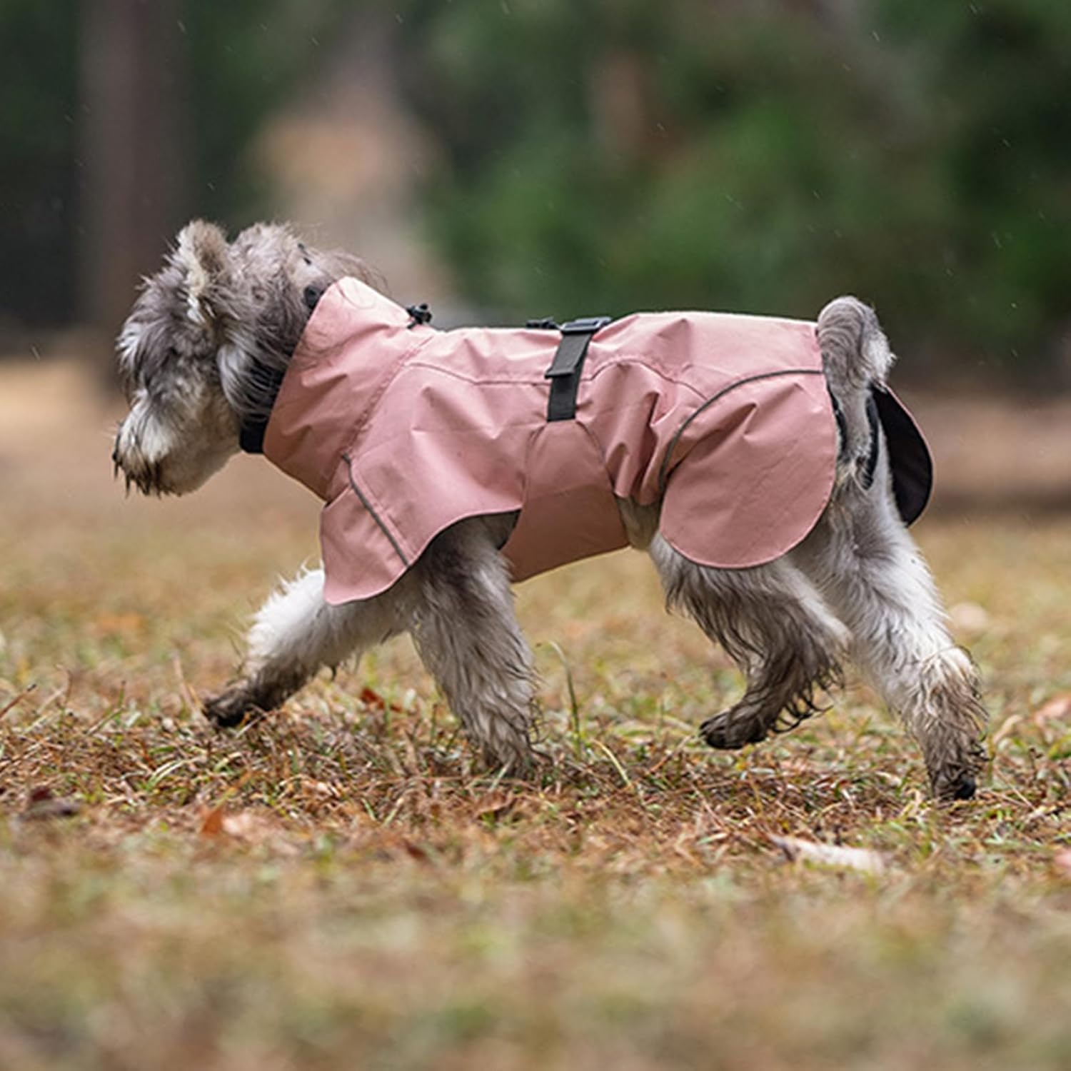 YRRYGMN Raincoat Dog Rain Reflective Lightweight Jacket Clothes Adjustable Pet Poncho for Storm, Winter & Walking