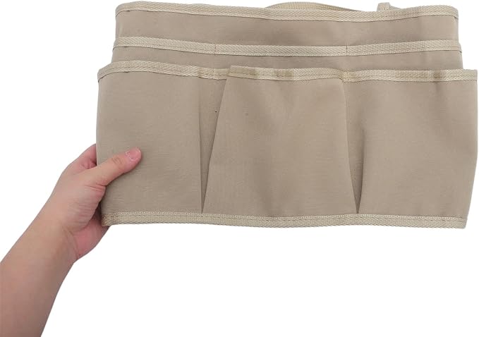 Delantal de cintura impermeable y ajustable con 12 bolsillos miniatura 4