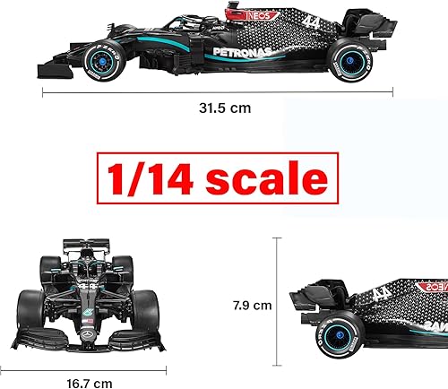 Miniatura 2 de RASTAR Coche RC escala 1/12 2.4Ghz Mercedes-AMG F1 W11 EQ rendimiento oficial de la serie RC Radio control remoto coche