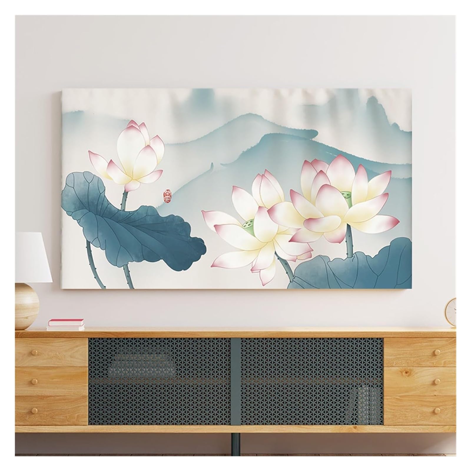 Osłona do telewizora, Etui ochronne na płaskie/zakrzywione telewizory z rozciągliwej tkaniny(Flower2,70inch)