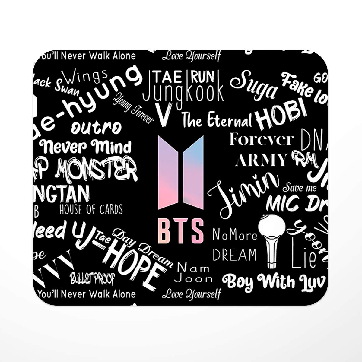Lastwave BTS Design Printed D-5 Mouse Pad for Computer, PC, Laptop, Gaming (B08KZY7FSL) Amazon Price History, Amazon Price Tracker