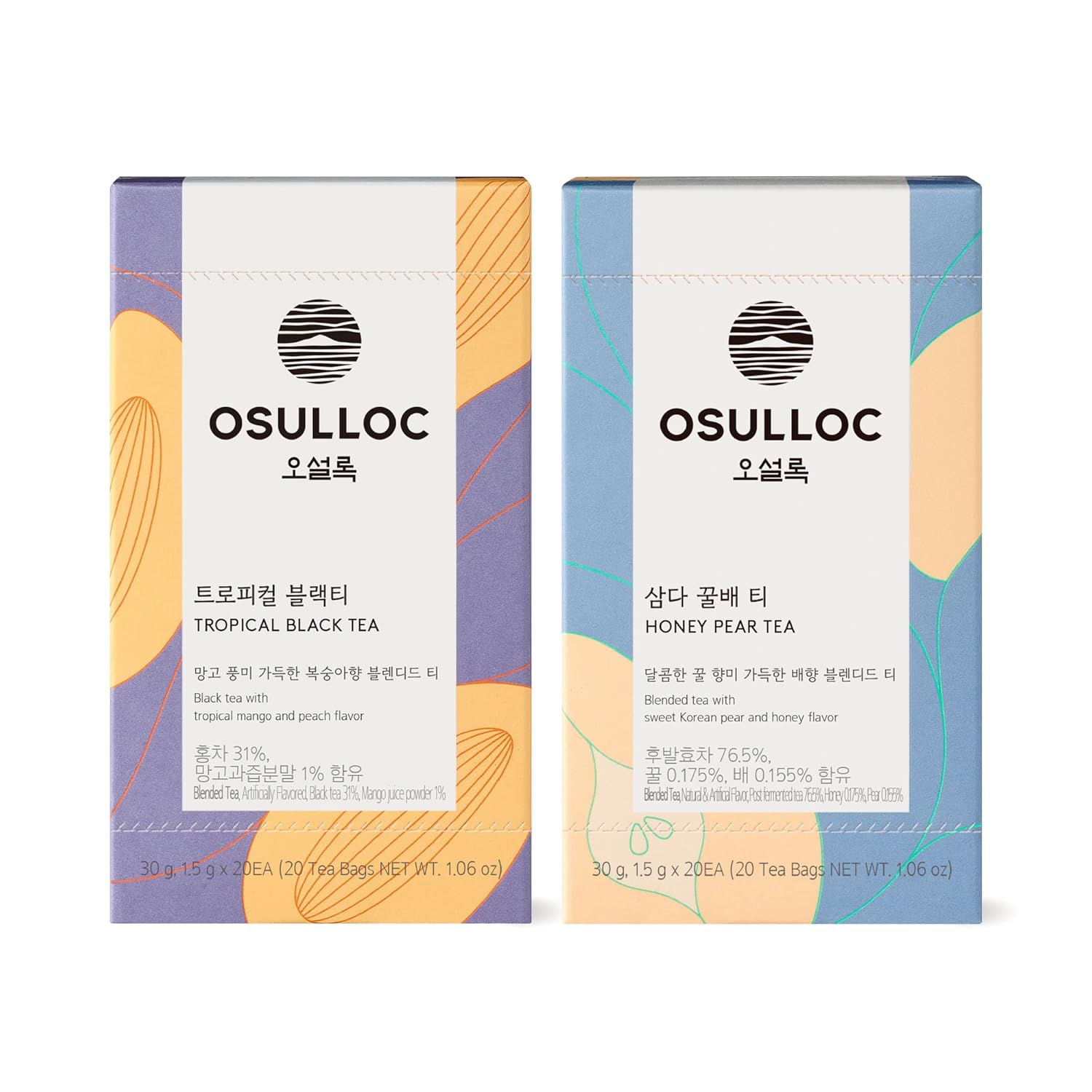 OSULLOC Tropical Black Tea & Honey Pear Tea