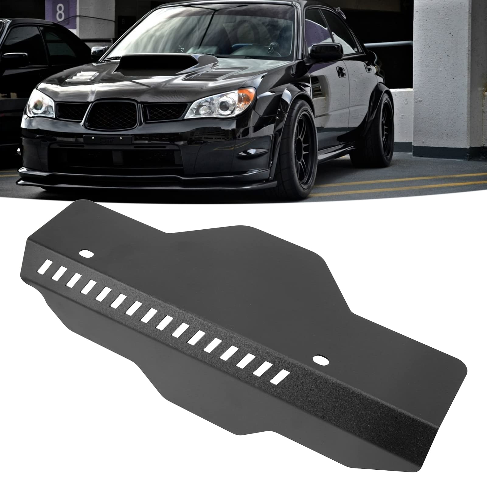 Osłona Koła Pasowego Do Impreza WRX Pokrywa Koła Pasowego Silnika Samochodu ze Stopu Aluminium o Wysokiej Dokładności Akcesoria Samochodowe(Czarny)