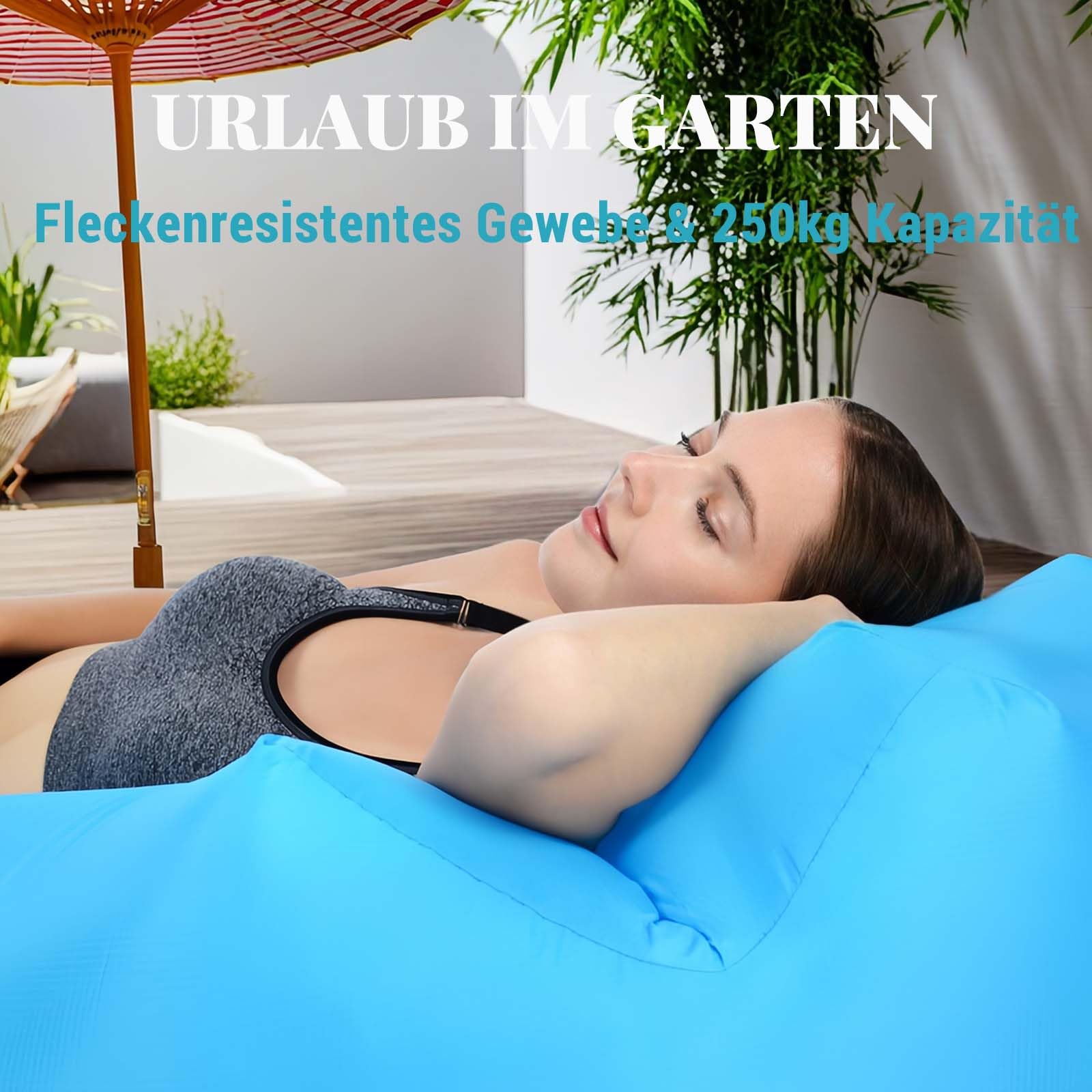 Aufblasbarer Safa, Wasserdichtes Luftsofa mit Tragbarem Paket, Aufblasbare Liege,Luft Sofa Couch für Das Reisen, Kampierend, Wandernd, Pool und Strand-Partys