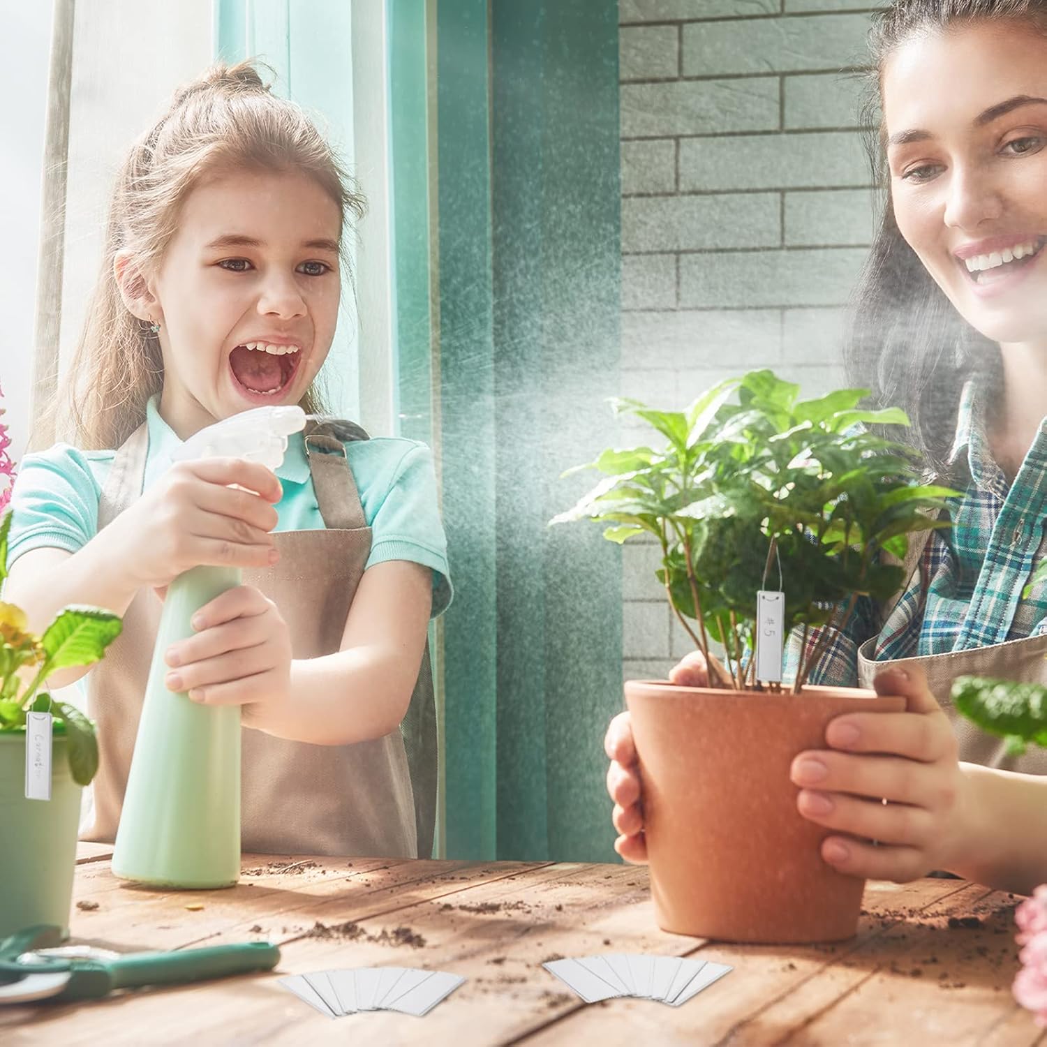 Ripeng 200 Pieces Aluminum Metal Plant Labels Writable Seedling Tree Tags with 6 Inch Wires Waterproof Double Sided Write for Plant Garden Marker Outdoor Identification and Greenhouse - Image 5