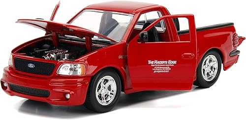 Miniatura 4 de Jada Juguetes Fast & Furious 1:24 Brian's Ford F-150 SVT Lightning Die-cast Car, juguetes para niños y adultos, rojo (99574)