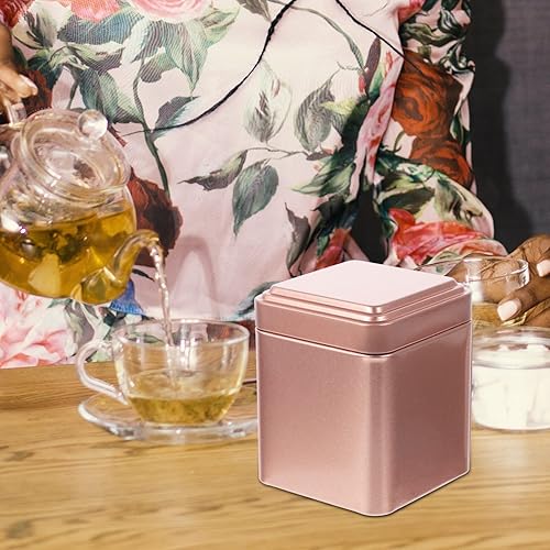 Miniatura 4 de Luxshiny 4 piezas de hojalata té de metal latas de alimentos contenedores de azúcar para encimera lata de té de hojalata contenedor de