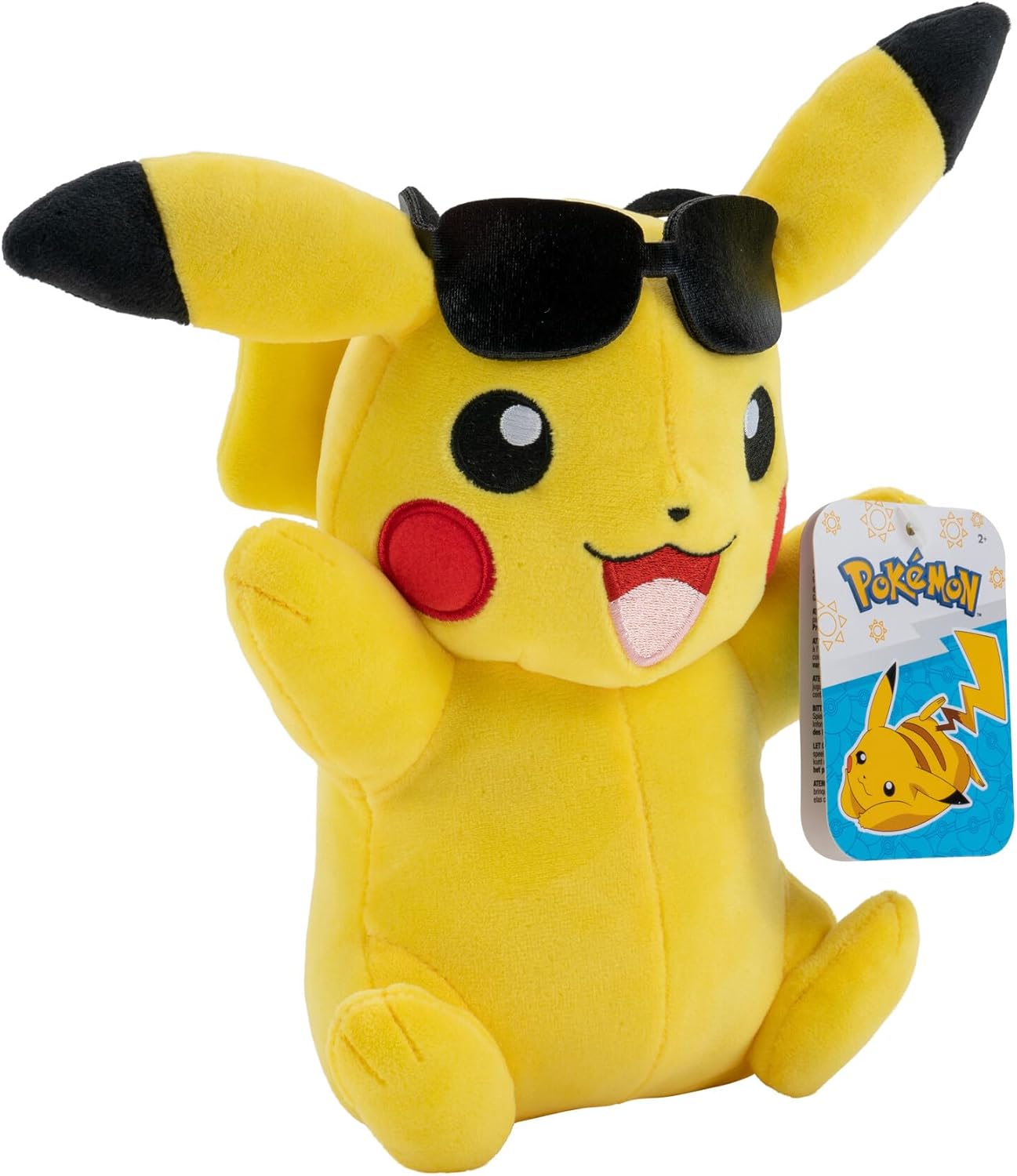 Pokémon Pikachu Plush with Sunglasses – Pikachu Plush 20 cm with Unique Accessory