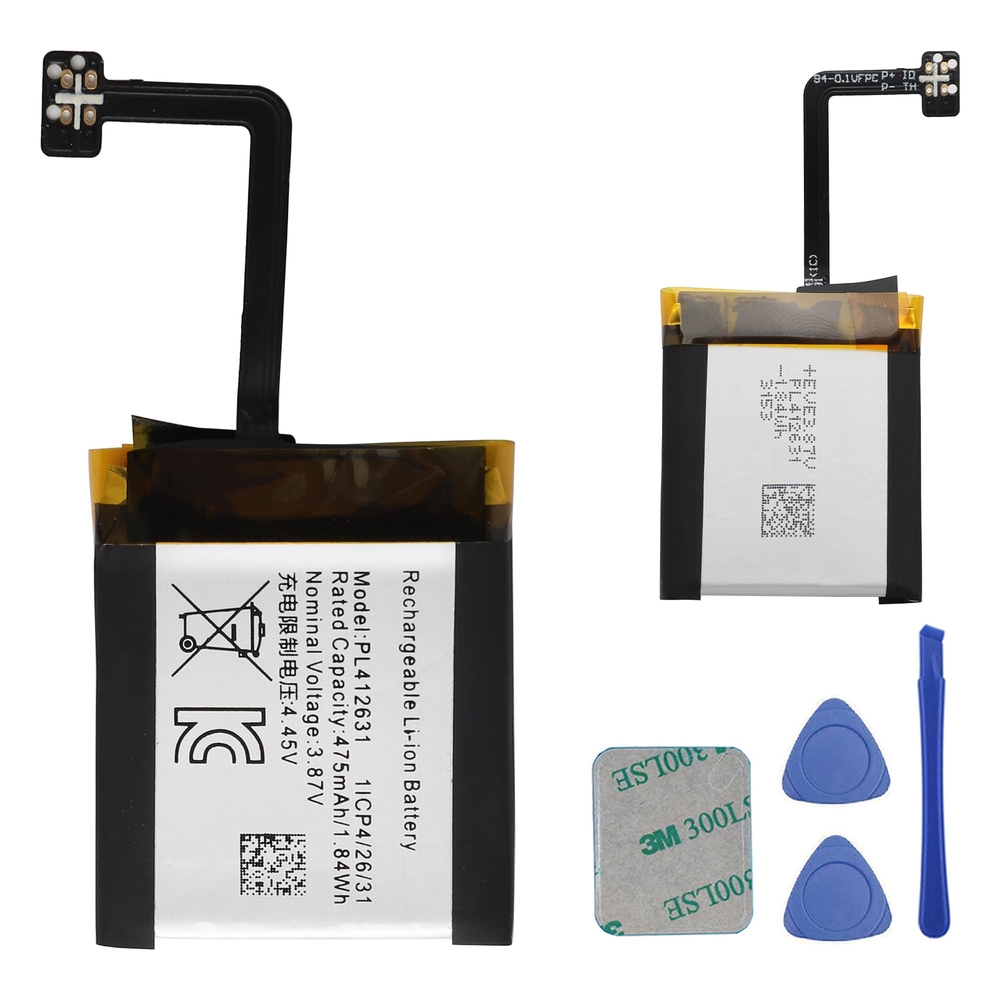 PL412631 akumulator zastępczy 475 mAh/3,87 V kompatybilny z GTR 4 A2166 Smart Watch F031 z narzędziami