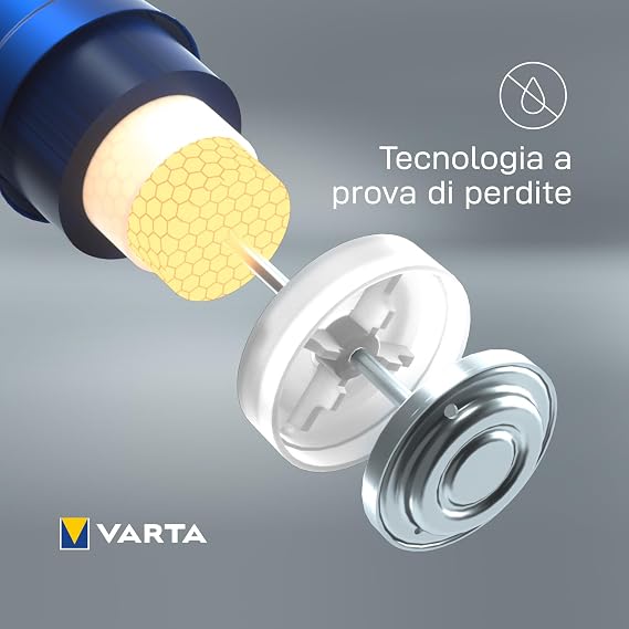 Varta Batteries AA Pack of 12, Longlife Power, Alkaline, 1.5 V, Cube, Ideal for Toys, Wireless Mouse, Torches, Packaging 90% Recycled Made in Germany