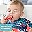 Bumkins Baby Utensils Set, Chewtensils Silicone Spoons for Dipping, Self-Feeding, Baby Led Weaning, Trainer Learning, First Stage Eating, Soft Practice Fork and Spoon, Babies 6 Months, Red