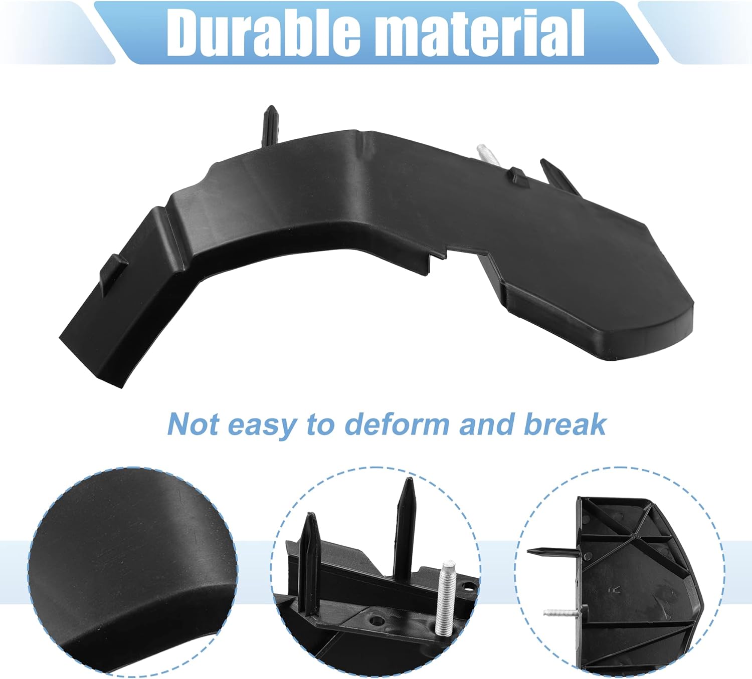 X AUTOHAUX Front Bumper Support Brackets Cover Retainer for Dodge Challenger 2015 2016 2017 2018 2019 2020 2021 2022 68375013AA 68259546AA Left Right