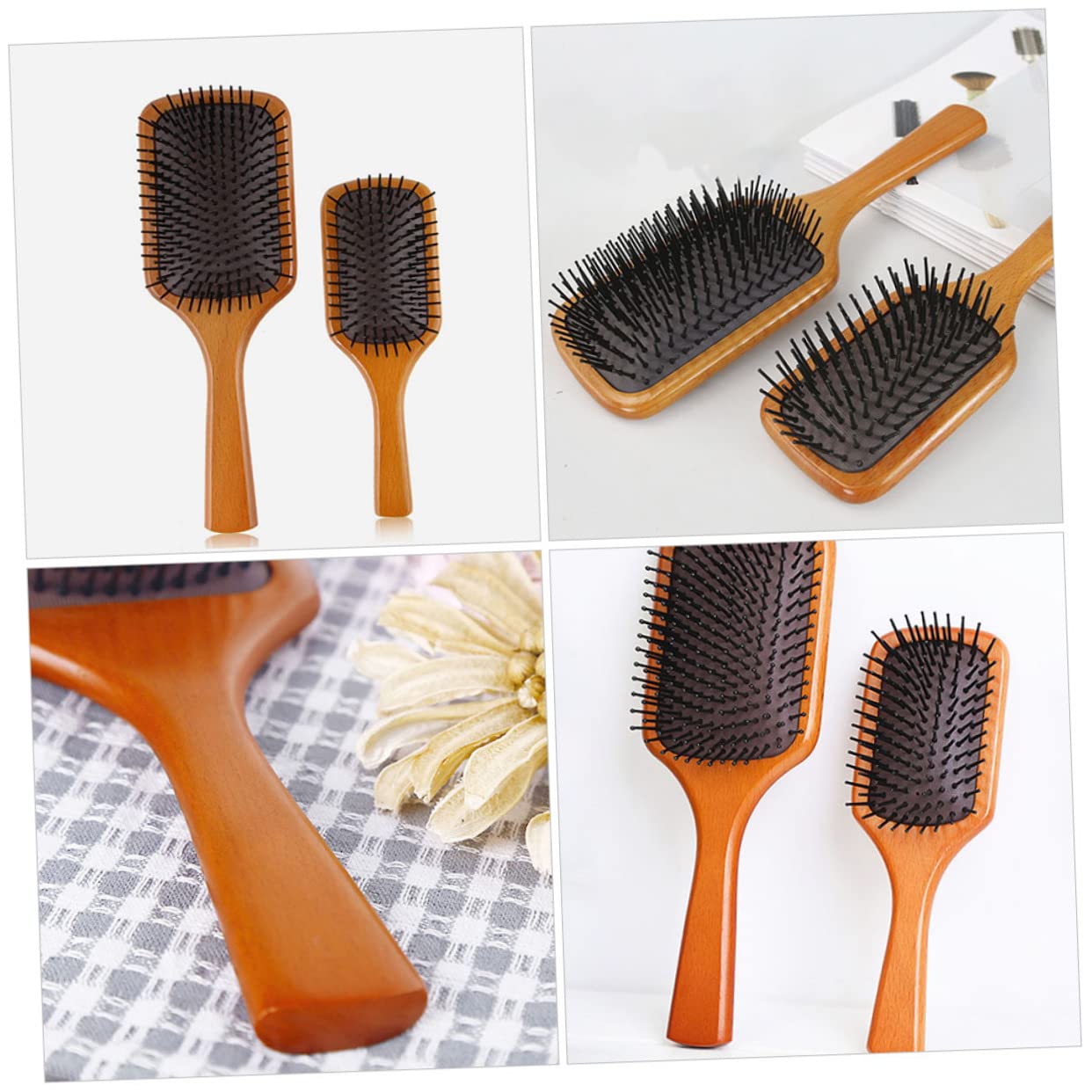 Didiseaon 3 Piezas Peine De Nailon Para Peines Para El Cabello Para Hombre Para Peinar El Cabello De Masaje Viajar Cepillo De Pelo Aguja De Nailon Colchón De Aire