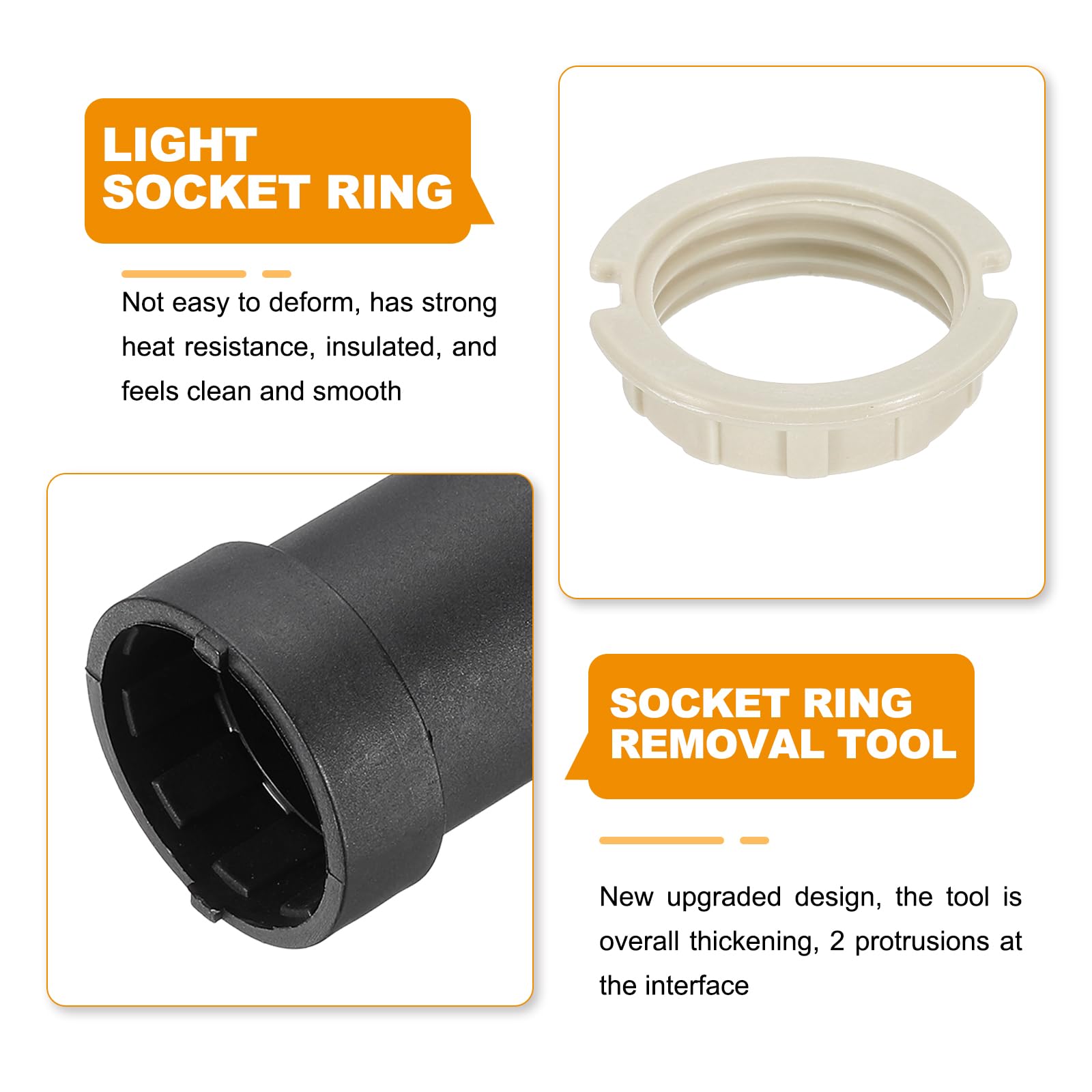 PATIKIL G9 Light Socket Rings Kit - Image 4