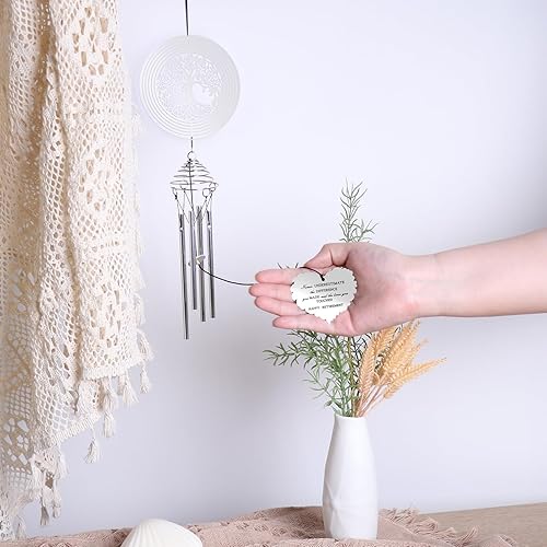 Miniatura 6 de MONYAO Carillón de viento de jubilación con árbol de la vida, regalos de jubilación para mujereshombrescompañeros de trabajo, regalo de feliz