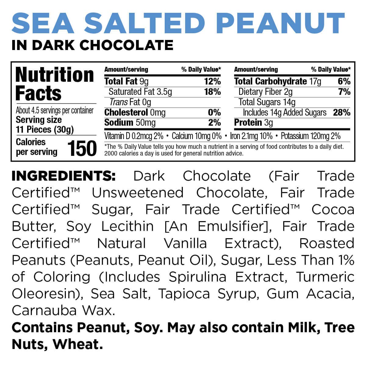 Little Secrets, Candy Chocolate Dark Salted Peanut, 5 Ounce (Pack of 1)