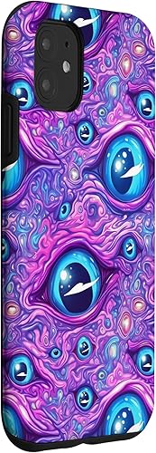 Miniatura 3 de iPhone 11 Weirdcore Dreamcore Horror Trippy psicodélico Estuche de globos oculares