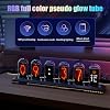 Nixie Tube Clock LED Glow Digital Tube Clock With Calendar, Weather Forecast, Pixel IPS Informative Display, DIY Art Photo Display, WiFi APP Connection