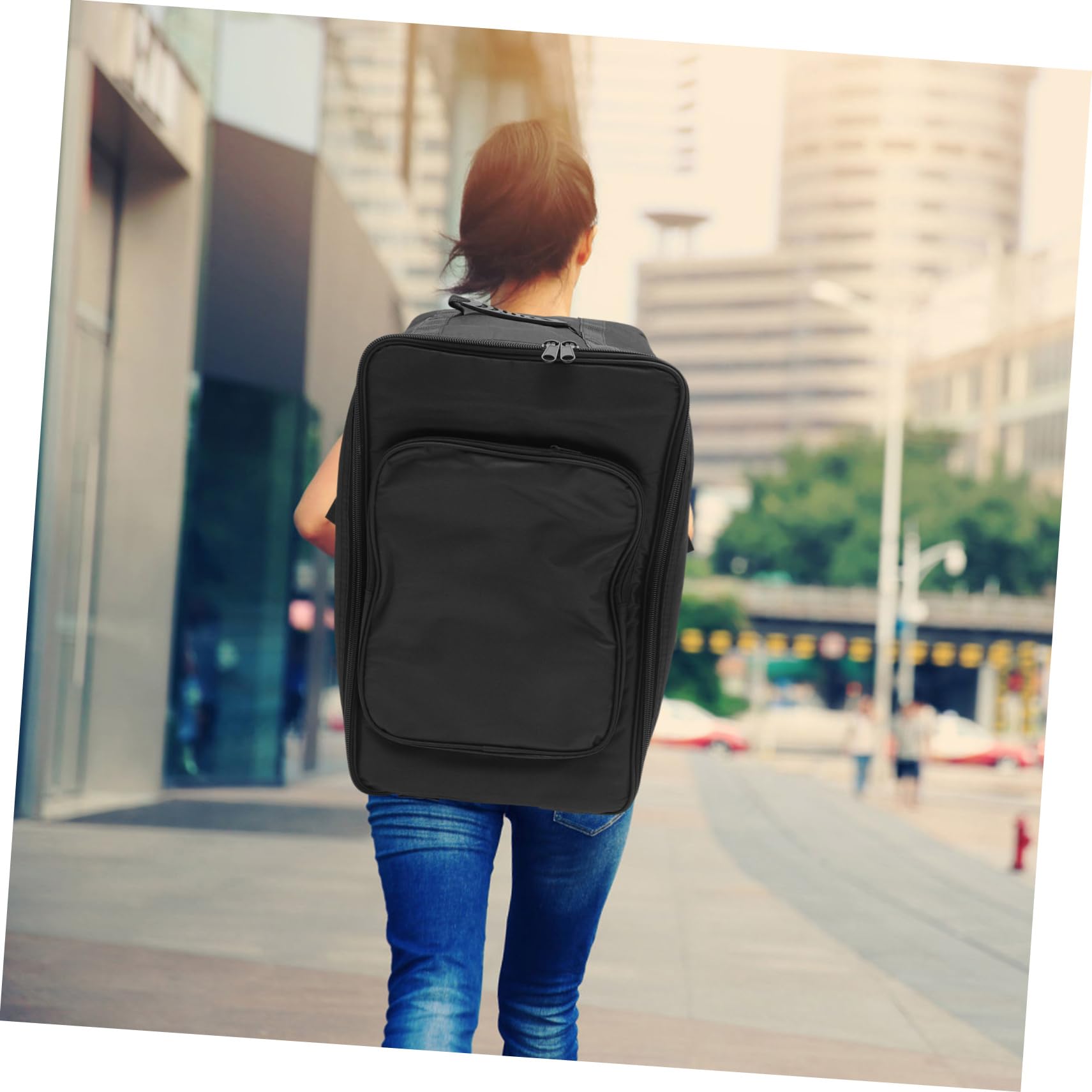 Mochila para Batería de Tela Oxford Almacenamiento para Tambores y Diseño Acolchado Negro para Transporte Cómodo Varios estilos