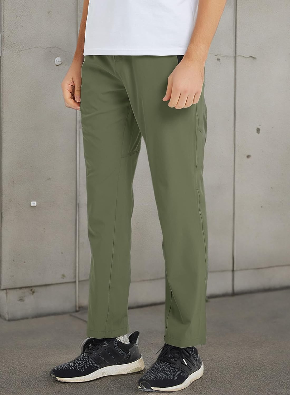 BASUDAM Men's Athletic Pants Thin Lightweight Quick Dry Zipper Pockets Outdoor Sports Pants for Running Jogging Hiking - Image 7