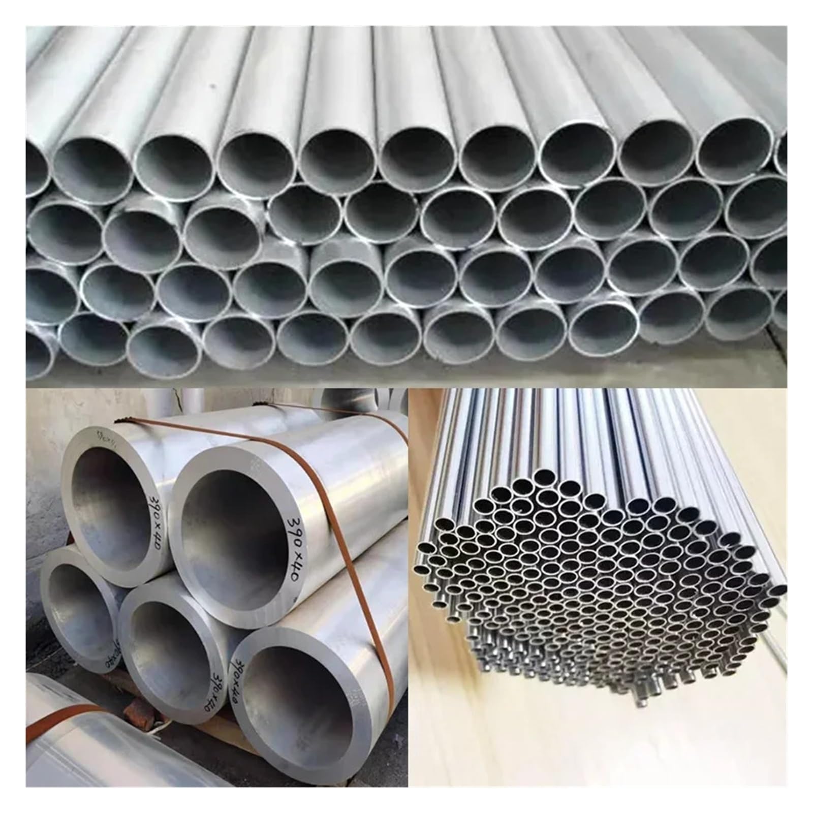 Aluminium buis 6063 buitendiameter 22 23 24 mm lengte 300 500 mm holle rechte ronde aluminium buis buizen dikwandig 1 stuk (maat: 300 mm, kleur: OD 22 x ID 21 mm