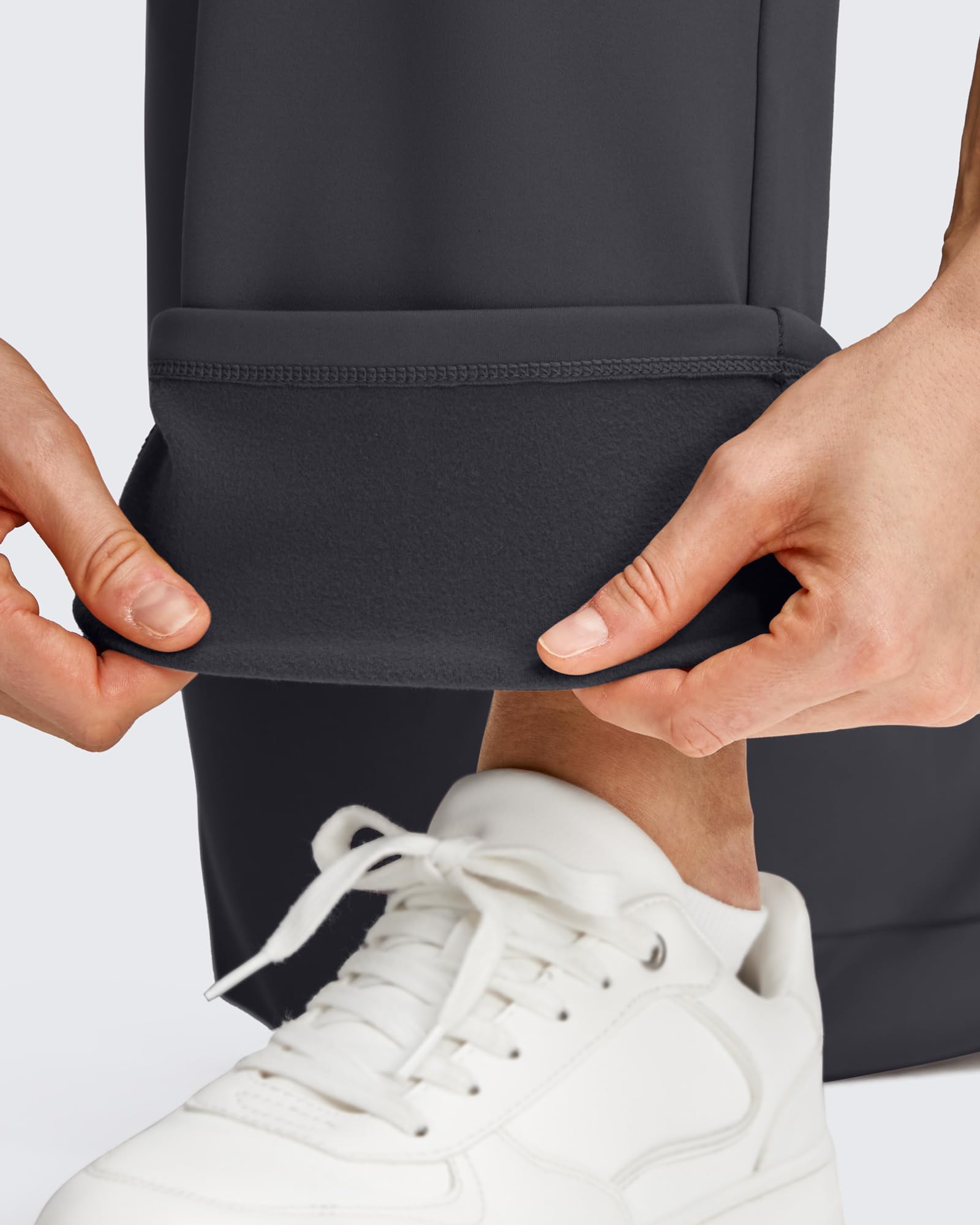 G4Free Pantaloni da yoga da donna foderati in pile a gamba dritta con