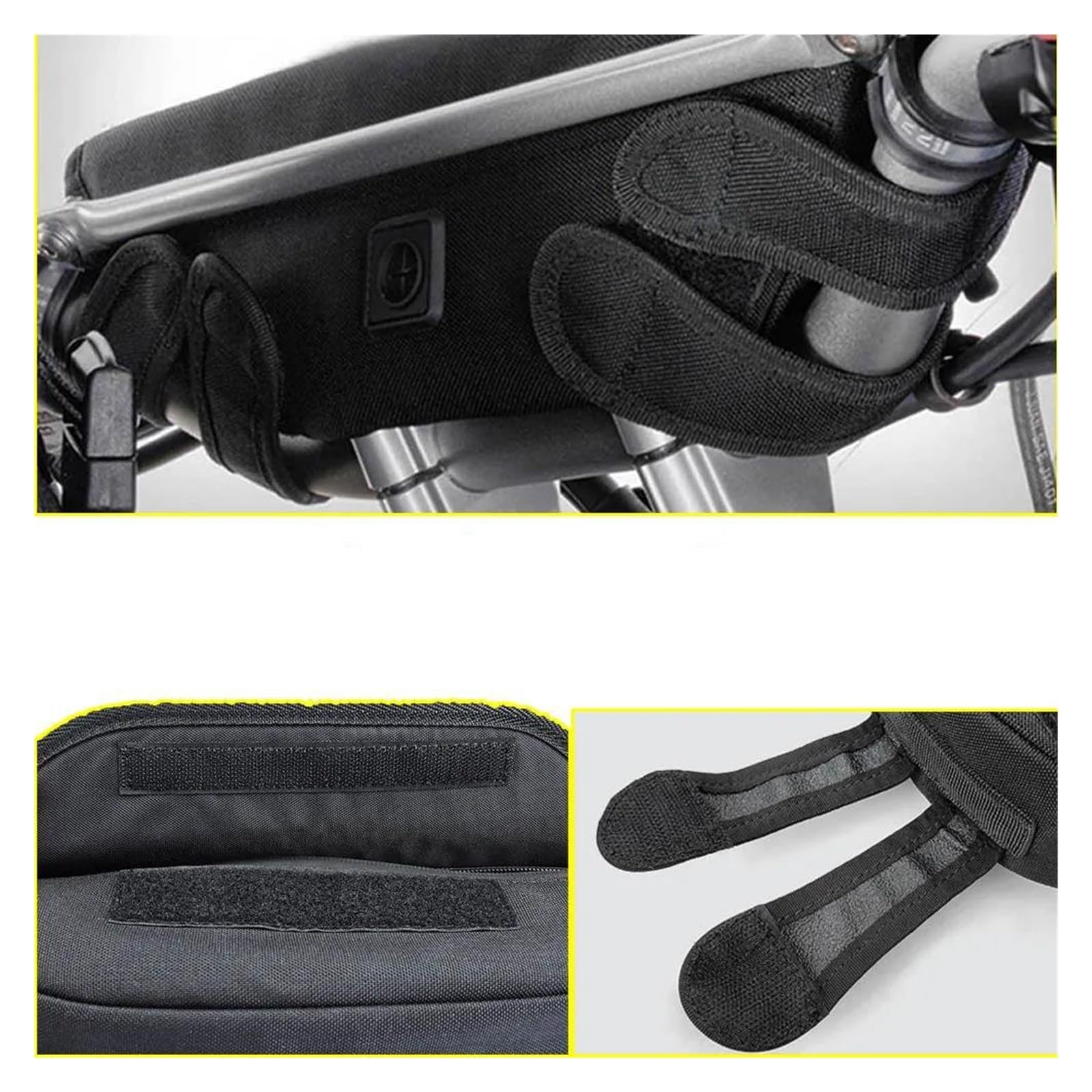 De Mano para Moto HO&NDA ADV350 Adv 350 - Bolsa De Almacenamiento De Manillar Impermeable y a Prueba De Polvo para Navegación (Black4)