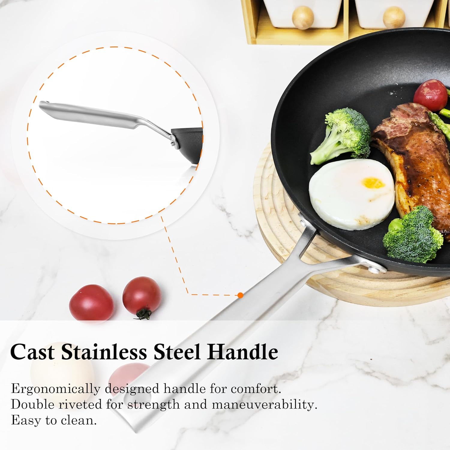 Wodillo Pan with Stainless Steel Handle