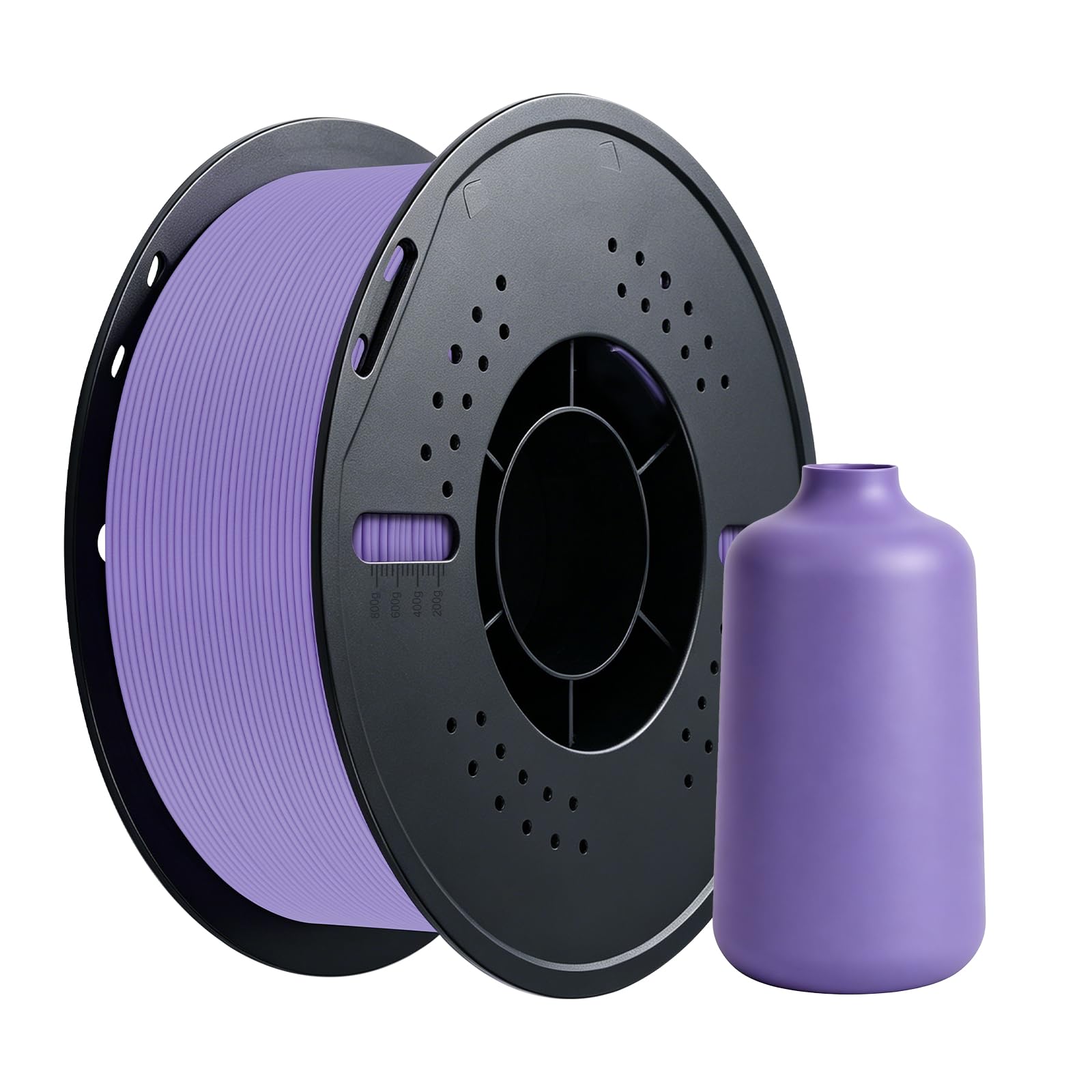 Kingroon Matte PLA Filament 1.75mm 3D Printer Filament Matte Filament 1kg Dimensional Accuracy +/- 0.02 mm (Matte Purple)