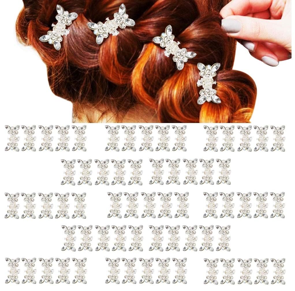 Mini Crystal Hair Clips, Sparkly Rhinestone Hair Claw