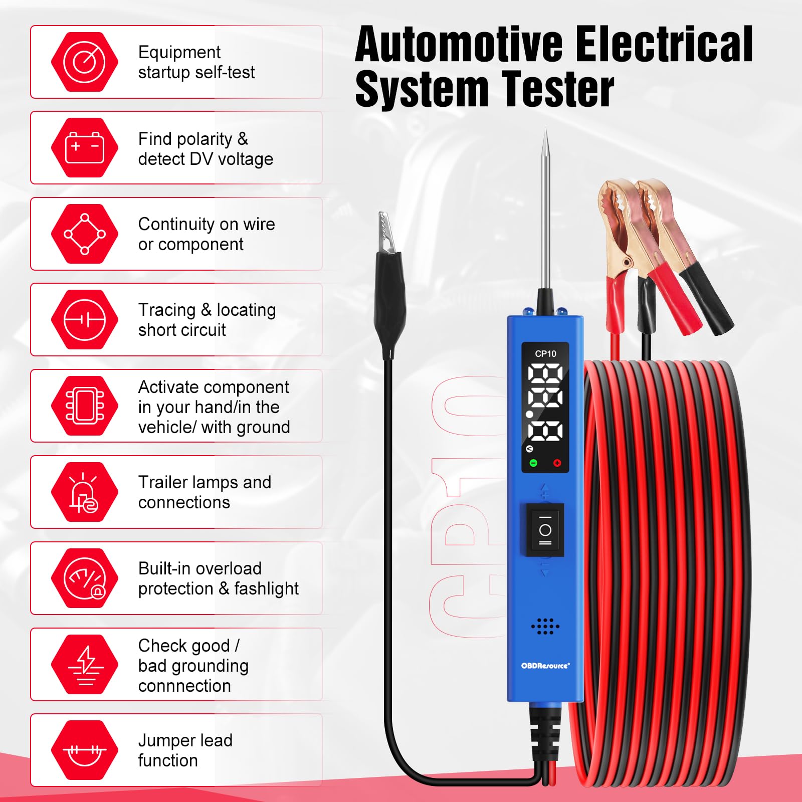 OBDResource Circuit Tester Automotive, Power Probe Tester, Voltage...