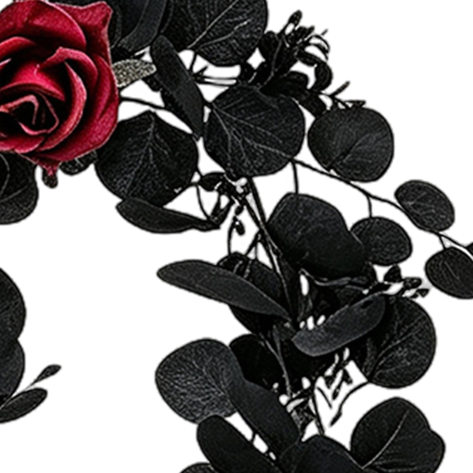 Generico Ghirlanda Halloween Da 2 Pezzi Decorazione Esterno Riutilizzabile | Ghirlanda Autunnale Rosa Decorazioni Halloween Per Soggiorno Camera Da Giardino Cortile