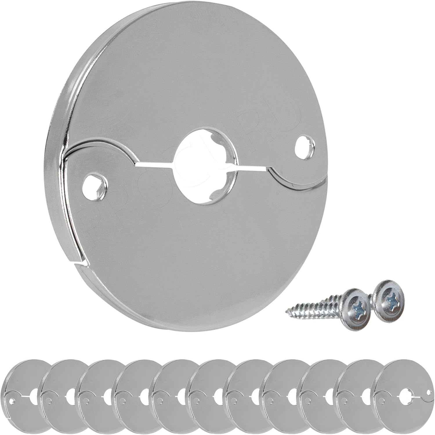 PROCURU 12Pack 3/4Inch CTS (7/8" OD) E3757 Hinged Split Escutcheons