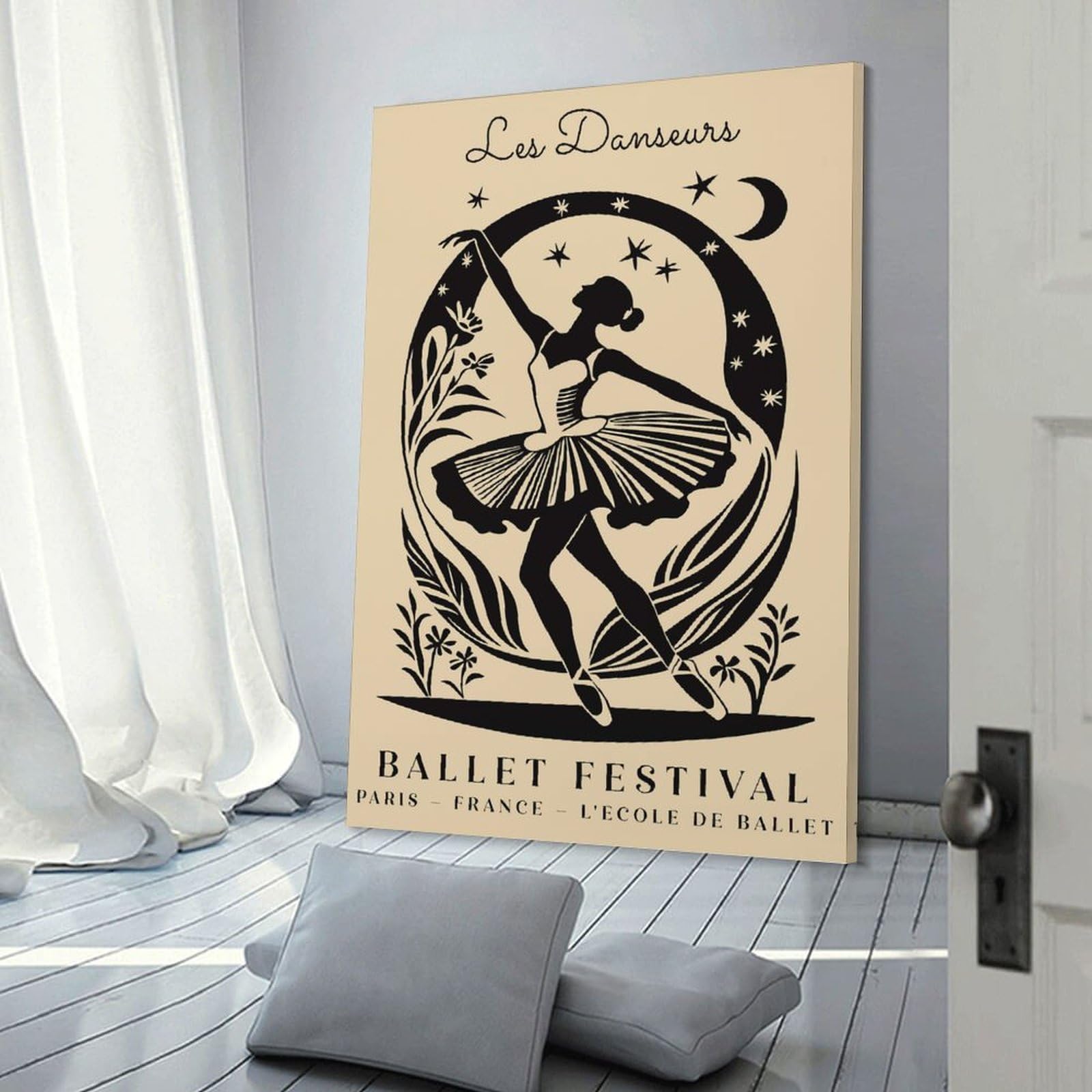 Junmoney Les Danseurs Ballet Festival Wall Art Print, 08x12inch(20x30cm), for Lounge Decor, Bedroom Walls Or Flats, Decorative Artwork for Empty Walls