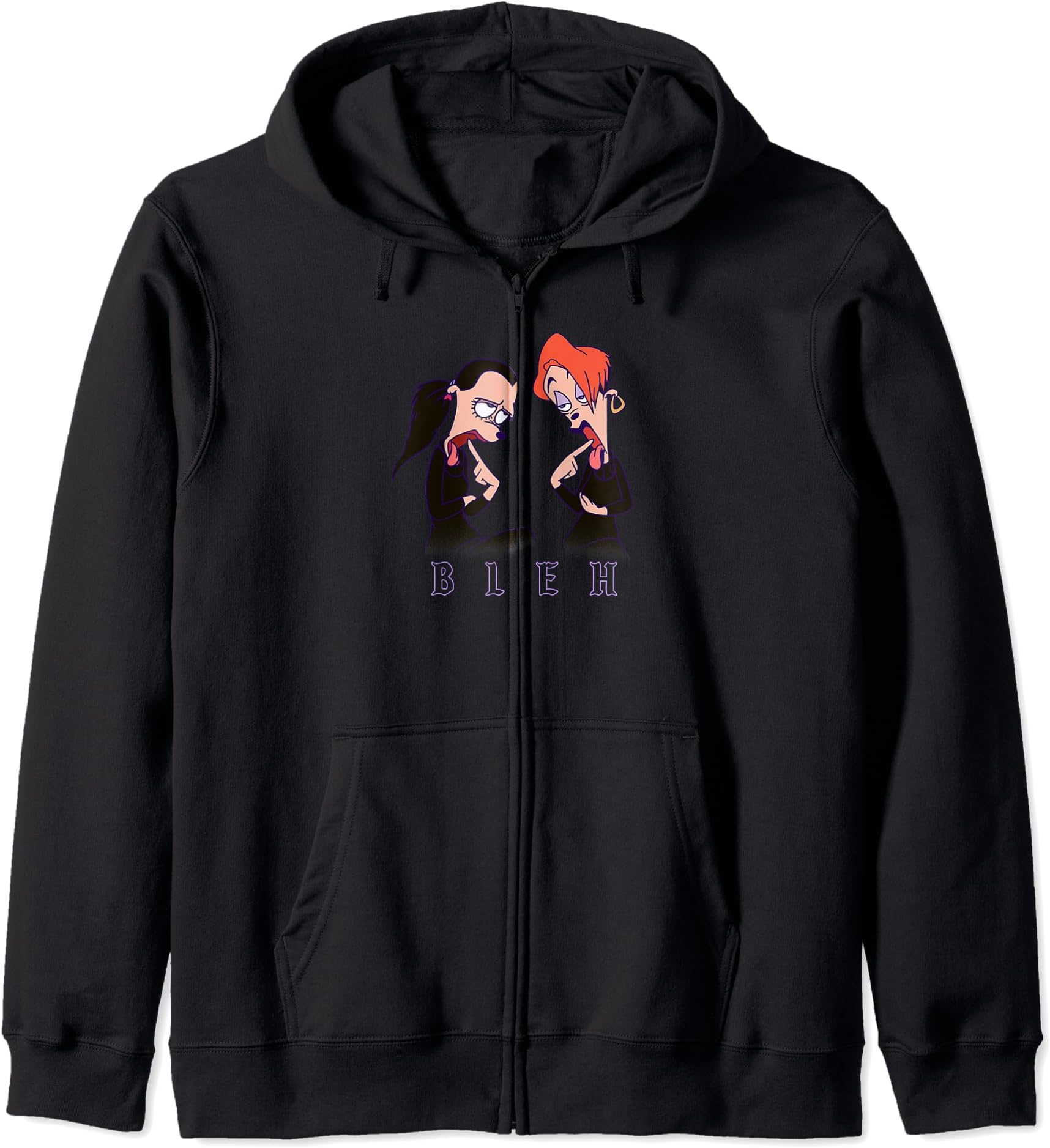Disney A Goofy Movie Goth Girls Bleh Poster Zip Hoodie
