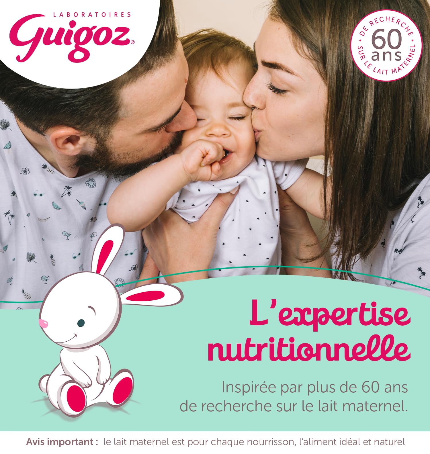 GUIGOZ GUIGOZGest 3 Lait de croissance en poudre de 1 à 3 ans - Boîte de 800g