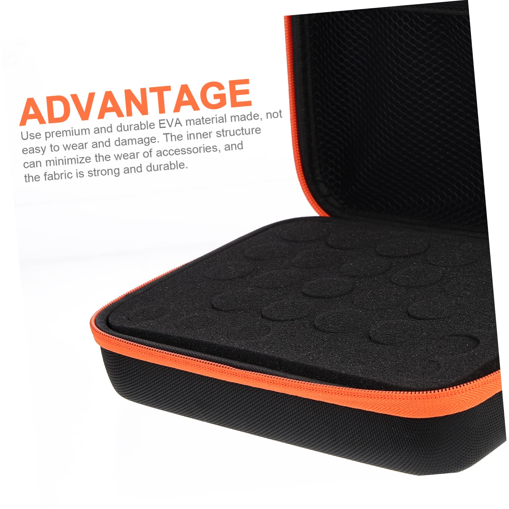 Healeved Portable Essential Oil Case Essential Oil Bottle Holder 30 Compartments Waterproof Carrying Bag Model Paint Storage