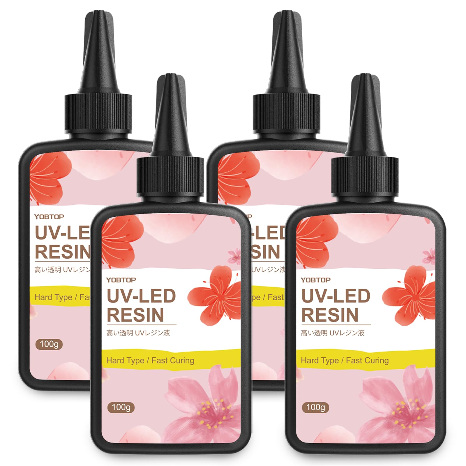 Amazon | YOBTOP レジン液 400g UVレジン液 大容量 高い透明 急速に