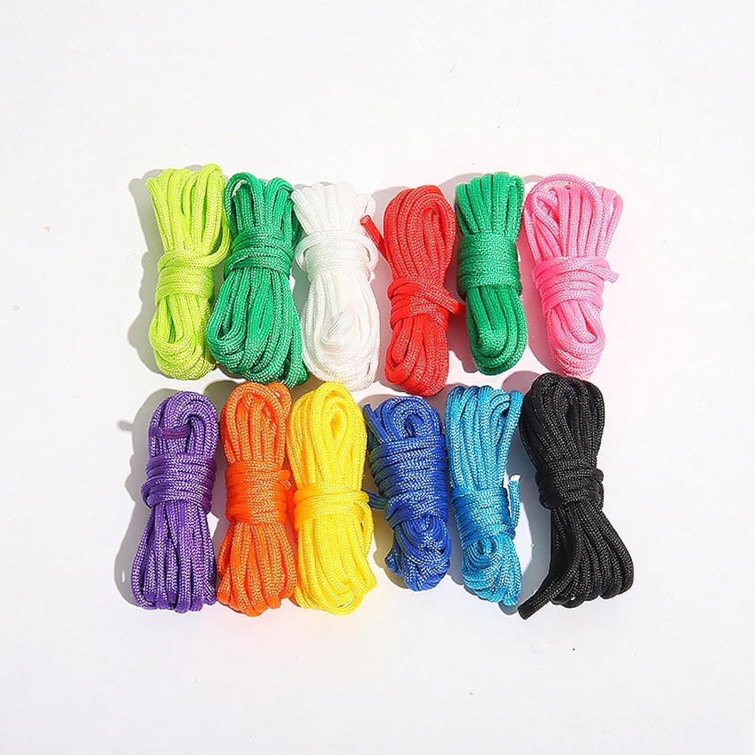 Mirhua パラコード 3m 4mm パラコード ストラップ 組紐 フラットコ…