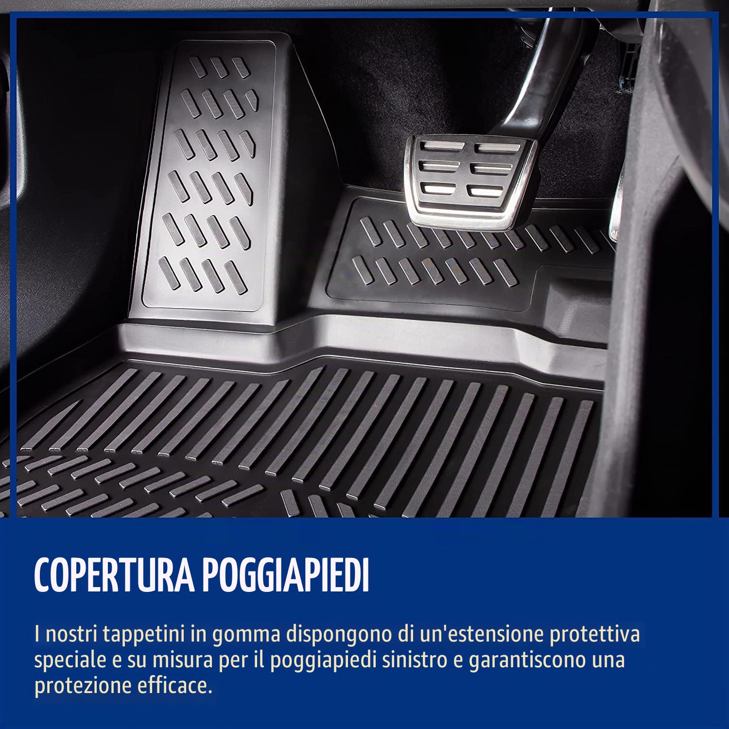 ELMASLINE 3D Tappetini Gomma per Dacia Jogger 2022-2025 | Bordo Extra Alto | Tappetini Auto