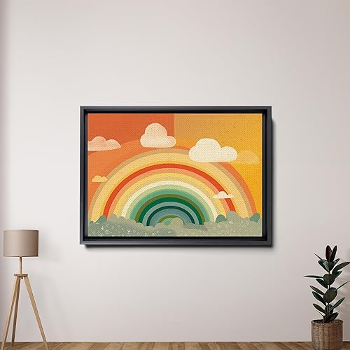 Miniatura 2 de Boho Nursery Wall, Rainbow Wall Decor Prints Art, Heart Art prints, Toddler Bedroom Bathroom Room Playroom Classroom Cute Modern Boho Print