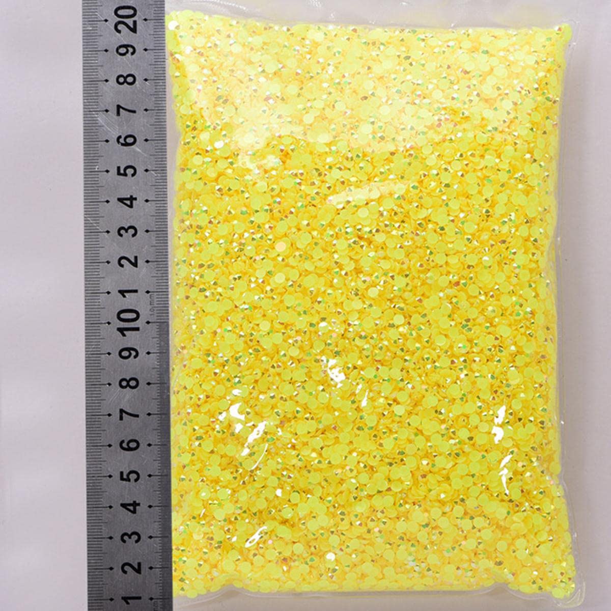 Venta al por mayor AB Non hotfix Rhinestones Flatback Jelly Resina Crystal Glue en Nail Art Strass Gems para boda de uñas DIY a granel A146-Citrine AB, 3 mm SS10-50000pcs