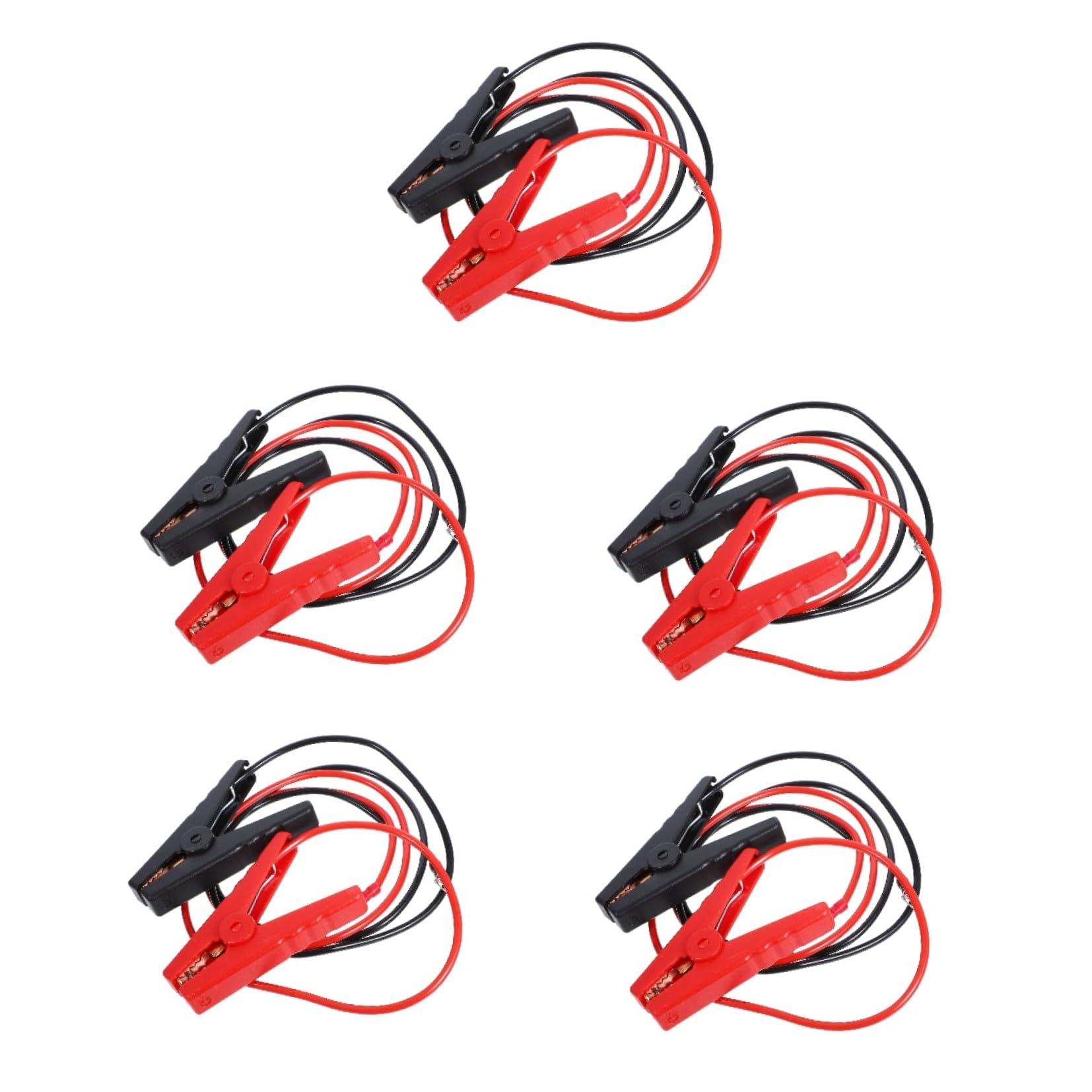 10pièces Pinces De Démarrage Avec Câbles Pour Chargeur De Batterie De Voiture Pince Portable Et Pour Applications Automobiles Et Industrielles