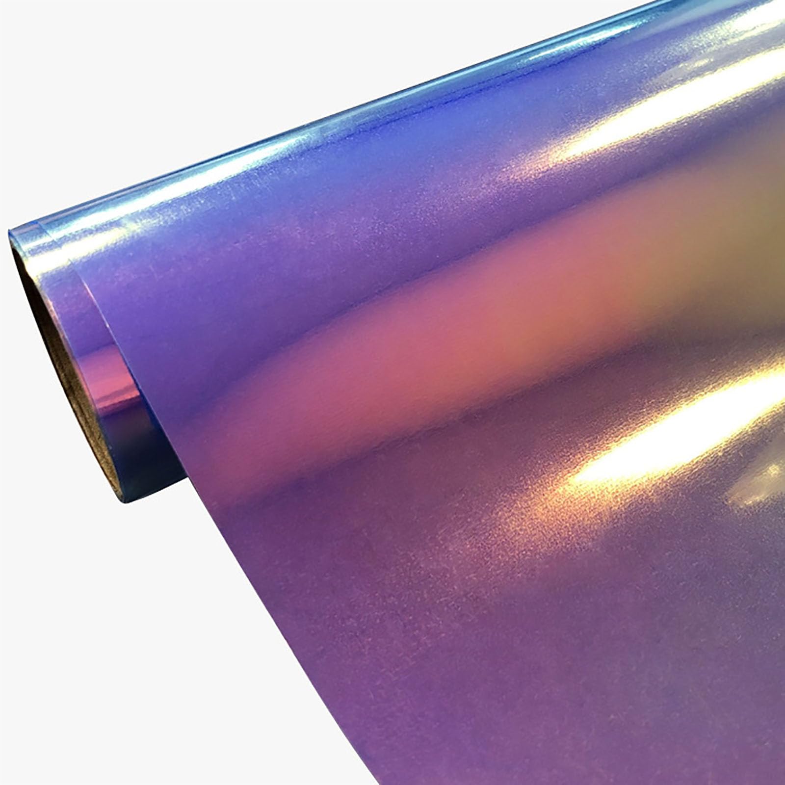 Creatorally Rainbow Holographic Heat Transfer Vinyl Roll – 12" x 5ft Blue HTV for Heat Press, Iron On Vinyl for DIY T-Shirts, Clothing, Bags, Fabric Crafts