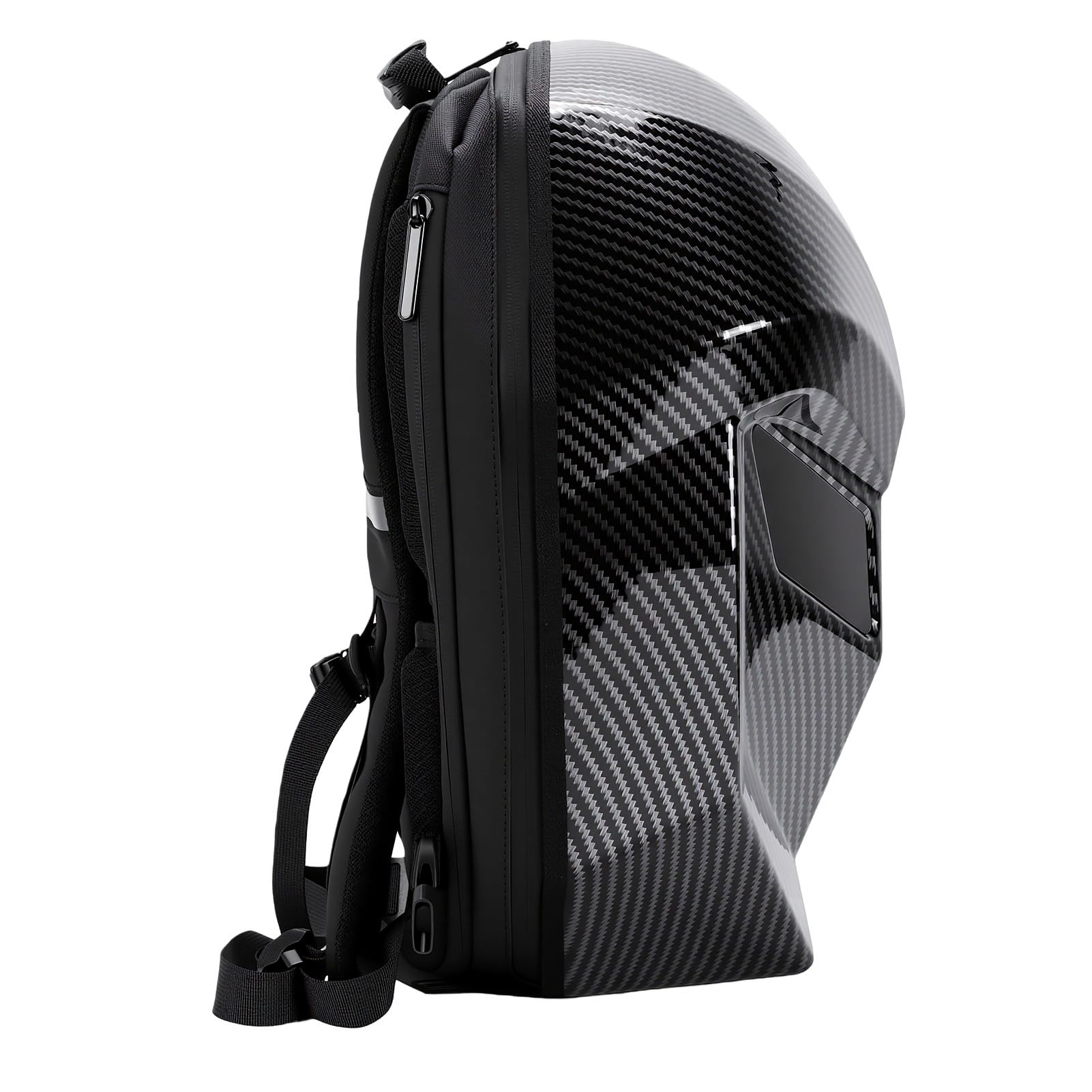 Fafeicy Zaino Illuminato, Schermo Programmabile Tramite APP Bluetooth | Borsa per Laptop da 15 Pollici Impermeabile con Guscio Rigido per Escursioni Notturne Al Pendolarismo